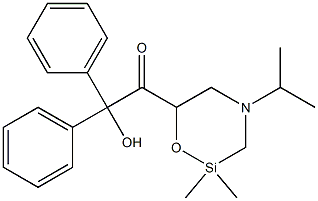 4-Isopropyl-6-benziloyl-2,2-dimethyl-2-silamorpholine Structure