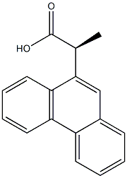 (S)-2-(Phenanthren-9-yl)propionic acid Structure