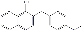 2-(4-Methoxybenzyl)-1-naphthol 구조식 이미지
