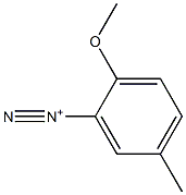 2-Methoxy-5-methylbenzenediazonium Structure