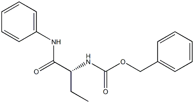 (+)-[(R)-1-(Phenylcarbamoyl)propyl]carbamic acid benzyl ester 구조식 이미지