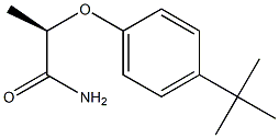 [R,(-)]-2-(p-tert-Butylphenoxy)propionamide 구조식 이미지