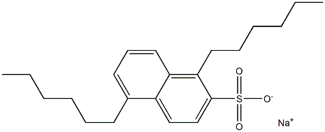 1,5-Dihexyl-2-naphthalenesulfonic acid sodium salt 구조식 이미지