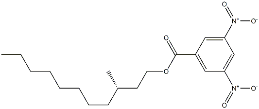 (-)-3,5-Dinitrobenzoic acid (S)-3-methylundecyl ester Structure