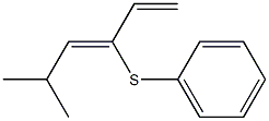 (3Z)-3-(Phenylthio)-5-methyl-1,3-hexadiene Structure