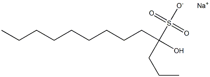 4-Hydroxytridecane-4-sulfonic acid sodium salt Structure
