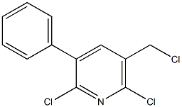 2,6-Dichloro-3-phenyl-5-(chloromethyl)pyridine 구조식 이미지