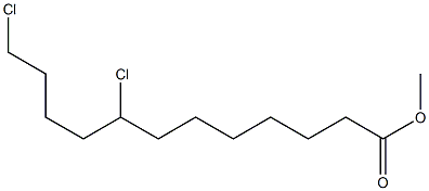 8,12-Dichlorolauric acid methyl ester 구조식 이미지