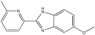 5-Methoxy-2-(6-methyl-2-pyridinyl)-1H-benzimidazole 구조식 이미지