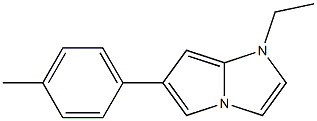 1-Ethyl-6-(4-methylphenyl)-1H-pyrrolo[1,2-a]imidazole 구조식 이미지