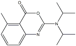 2-Diisopropylamino-5-methyl-4H-3,1-benzoxazin-4-one Structure