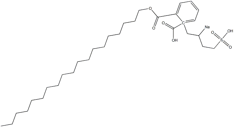 Phthalic acid 1-nonadecyl 2-(2-sodiosulfobutyl) ester Structure