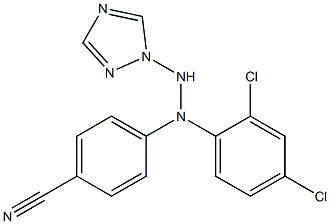 1-(1H-1,2,4-Triazol-1-yl)-2-[4-cyanophenyl]-2-(2,4-dichlorophenyl)hydrazine Structure