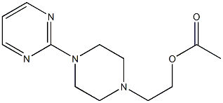 1-(2-Pyrimidinyl)-4-(2-acetoxyethyl)piperazine Structure