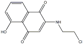 5-Hydroxy-2-(2-chloroethylamino)-1,4-naphthoquinone 구조식 이미지