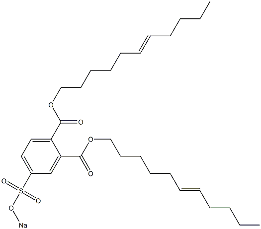 4-(Sodiosulfo)phthalic acid di(6-undecenyl) ester 구조식 이미지