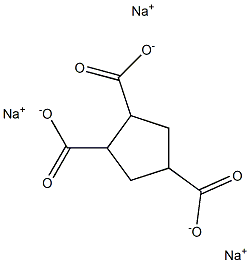 1,2,4-Cyclopentanetricarboxylic acid trisodium salt 구조식 이미지