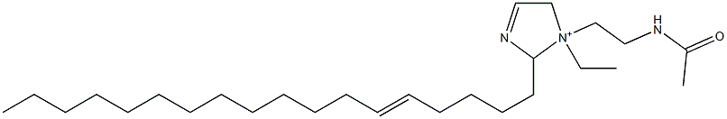 1-[2-(Acetylamino)ethyl]-1-ethyl-2-(5-octadecenyl)-3-imidazoline-1-ium Structure