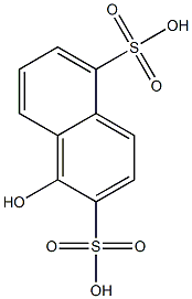 1-Hydroxy-2,5-naphthalenedisulfonic acid 구조식 이미지