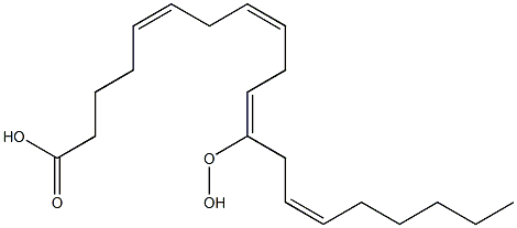 (5Z,8Z,11E,14Z)-12-Hydroperoxy-5,8,11,14-icosatetraenoic acid 구조식 이미지