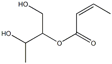 Isocrotonic acid 2-hydroxy-1-hydroxymethylpropyl ester 구조식 이미지