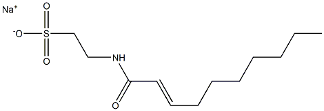 N-(2-Decenoyl)taurine sodium salt Structure