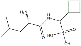 [(L-Leucylamino)(cyclobutyl)methyl]phosphonic acid 구조식 이미지