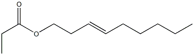 Propionic acid 3-nonenyl ester Structure