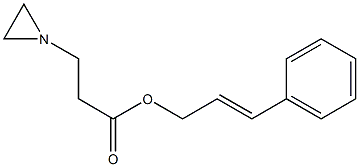 1-Aziridinepropionic acid cinnamyl ester 구조식 이미지