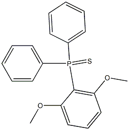 (2,6-Dimethoxyphenyl)diphenylphosphine sulfide Structure