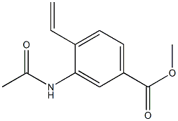 3-Acetylamino-4-ethenylbenzoic acid methyl ester Structure