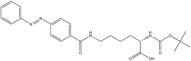 N6-(4-Phenylazobenzoyl)-N2-tert-butoxycarbonyl-L-lysine Structure