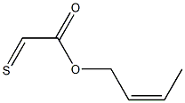 Thioxoacetic acid (Z)-2-butenyl ester 구조식 이미지