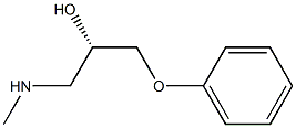 (2S)-1-Methylamino-3-phenoxy-2-propanol 구조식 이미지