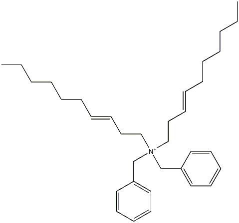 Di(3-decenyl)dibenzylaminium Structure