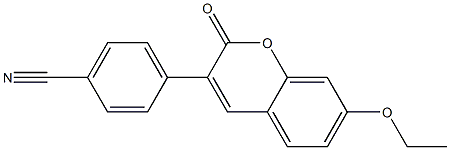 3-(4-Cyanophenyl)-7-ethoxy-2H-1-benzopyran-2-one Structure