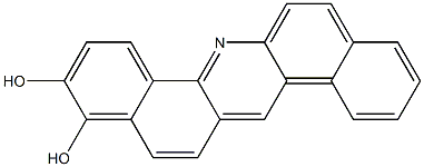 Dibenz[a,h]acridine-10,11-diol 구조식 이미지