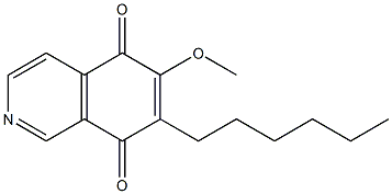 6-Methoxy-7-hexylisoquinoline-5,8-dione 구조식 이미지