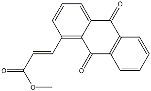 3-[(9,10-Dihydro-9,10-dioxoanthracen)-1-yl]propenoic acid methyl ester 구조식 이미지