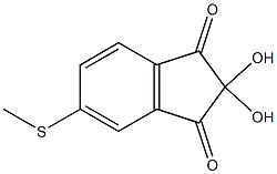 2,2-Dihydroxy-5-methylthioindane-1,3-dione Structure