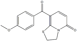 8-(4-Methoxybenzoyl)-2,3-dihydro-5H-thiazolo[3,2-a]pyridin-5-one 구조식 이미지