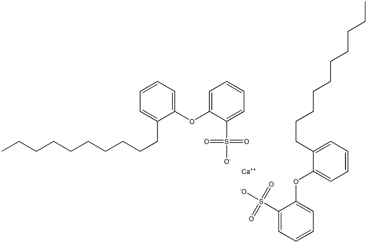 Bis[2-(2-decylphenoxy)benzenesulfonic acid]calcium salt Structure