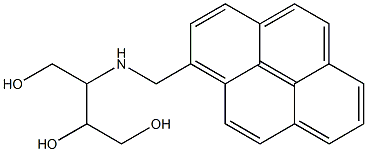 1-(2,3-Dihydroxy-1-hydroxymethylpropylaminomethyl)pyrene 구조식 이미지