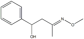 3-Methoxyimino-1-phenylbutan-1-ol 구조식 이미지