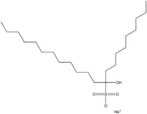 10-Hydroxydocosane-10-sulfonic acid sodium salt Structure