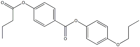 p-Butanoyloxybenzoic acid p-propoxyphenyl ester 구조식 이미지