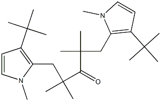 (1-Methyl-3-tert-butyl-1H-pyrrol-2-yl)-tert-butyl ketone 구조식 이미지