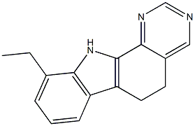 10-Ethyl-6,11-dihydro-5H-pyrimido[4,5-a]carbazole 구조식 이미지