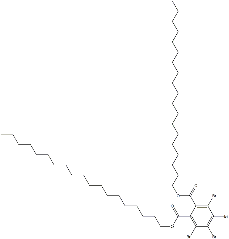 Tetrabromophthalic acid dinonadecyl ester Structure