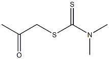 Dimethyldithiocarbamic acid acetonyl ester 구조식 이미지